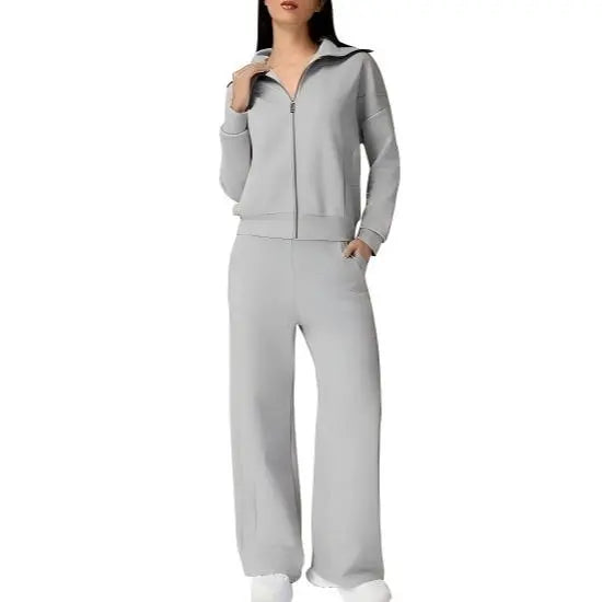 Women's Cotton 2 Piece Outfits Lapel