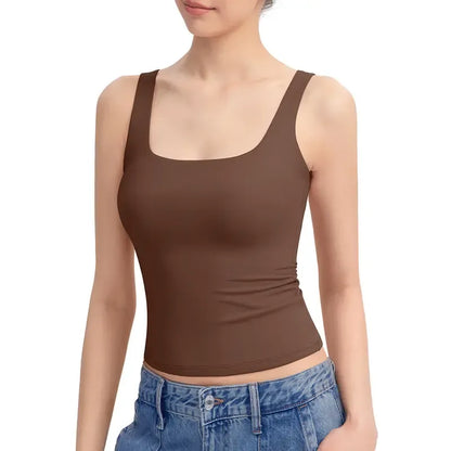 Women's Square-Neck Spaghetti Strap Tank Top