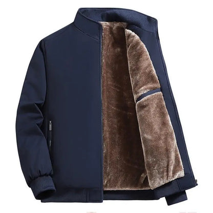 Men's Zip Up Thermal Lined Fleece Jacket