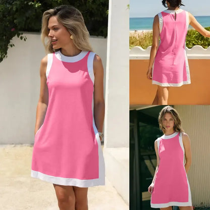 Women's Casual Color Block Two Piece Sets