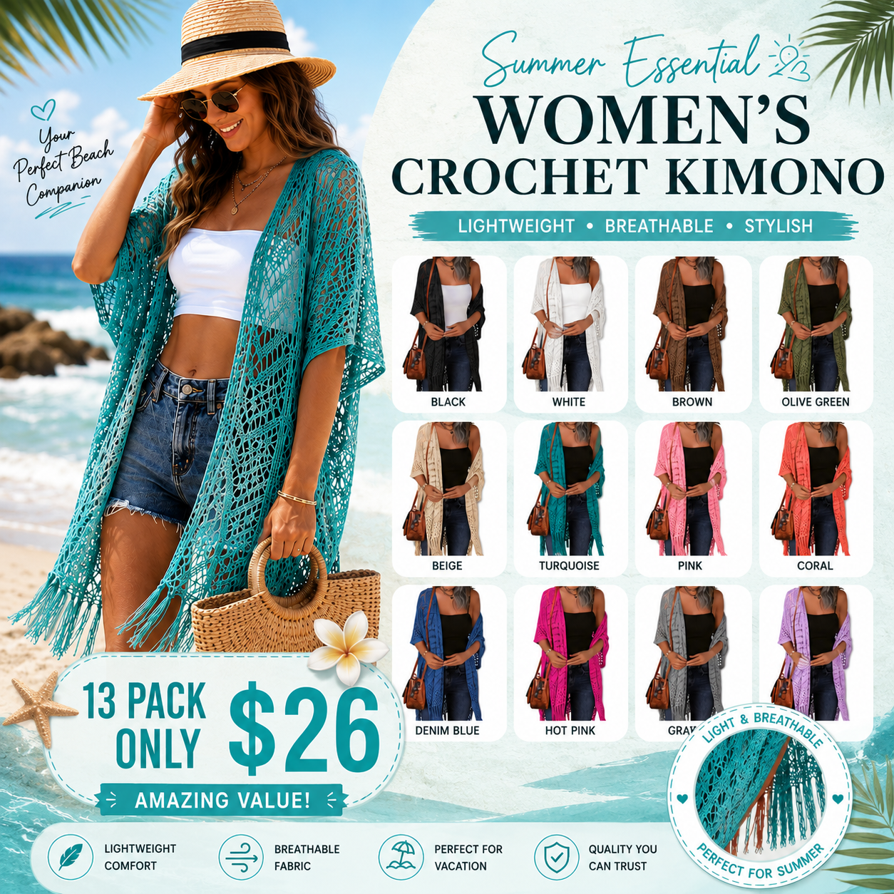 Womens Knit Cardigan Oversized Open Front Outwear New Spring & Summer Hollow Out Crochet Tassel Lightweight Kimonos Sweater Outdoorfun 2026 Womenswear Overall Style Knitwear Piece Tops thin