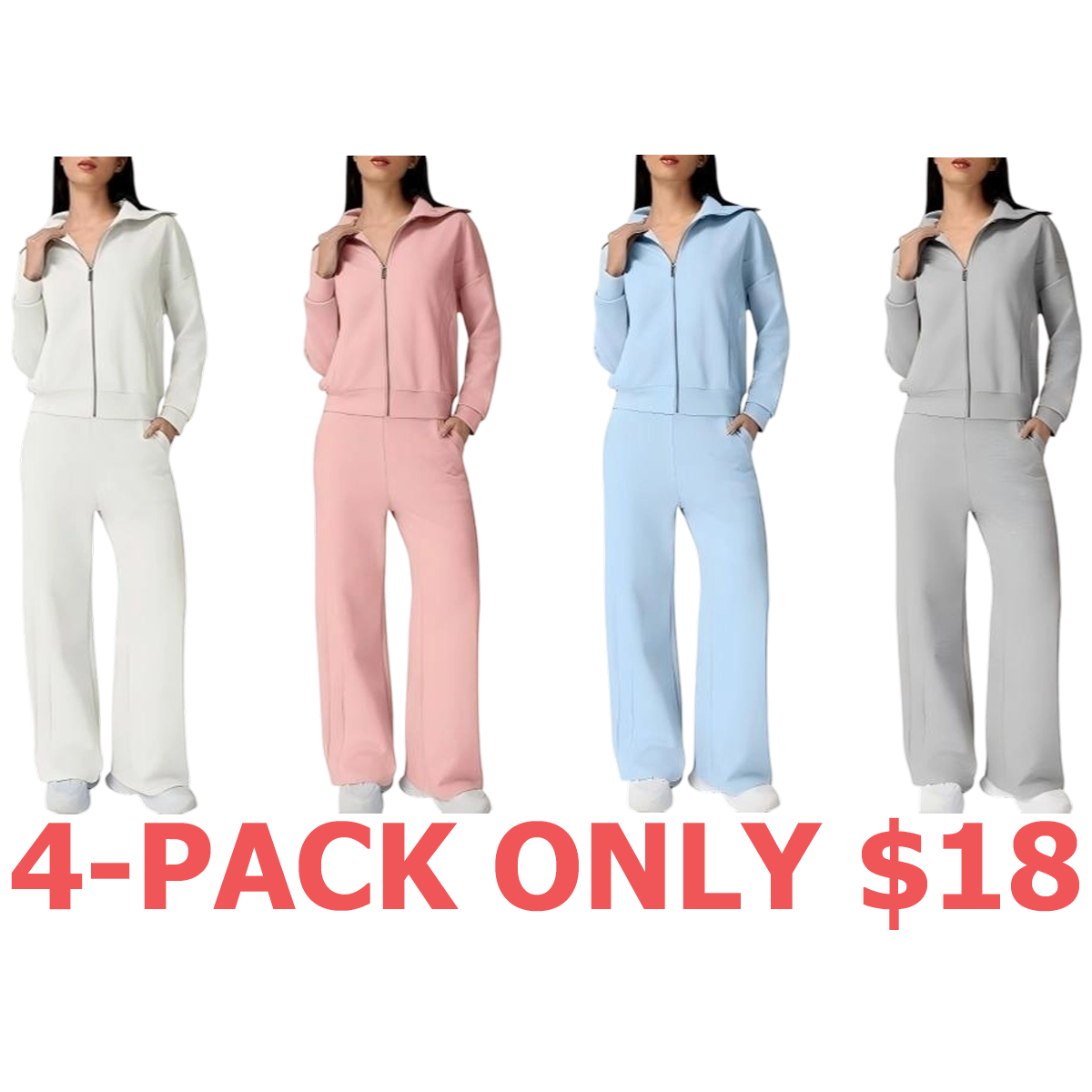 Women's Cotton 2 Piece Outfits Lapel