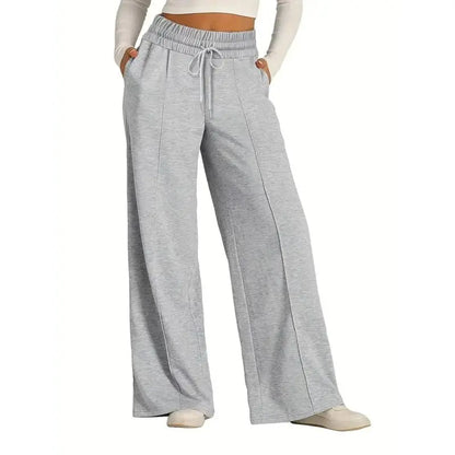 Women's Wide Leg Sweatpants Casual Loose Solid Color Pants