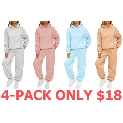 Womens 2 Piece Outfits Lounge Hoodie Sweatsuit