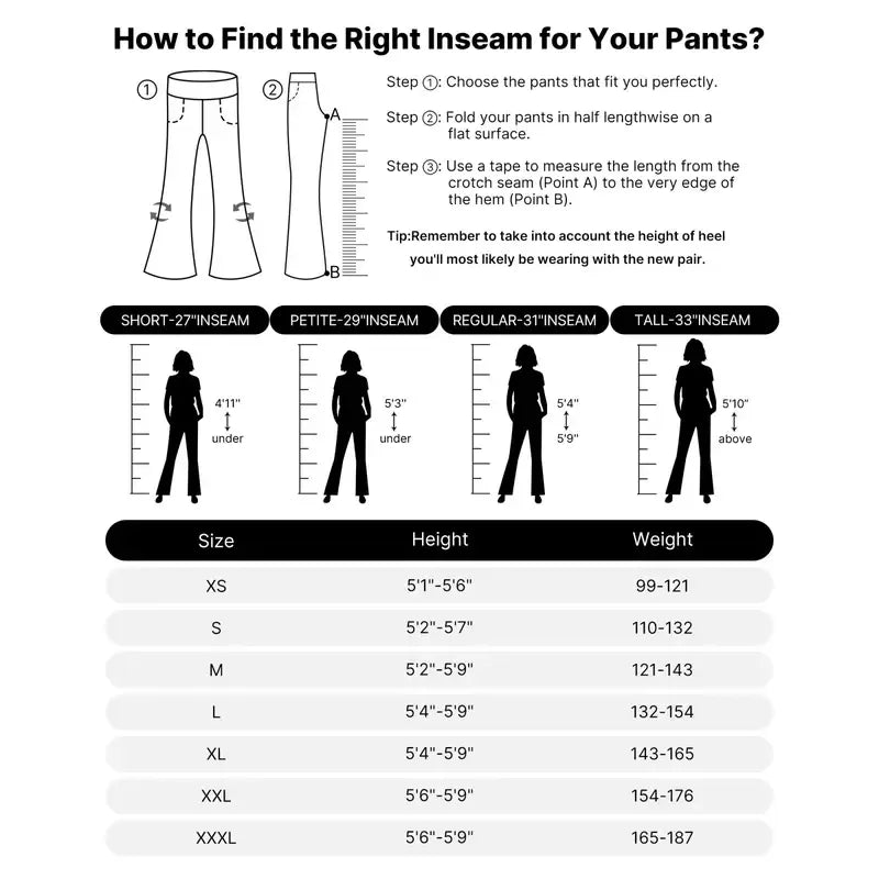 Women's 8-Piece Set Wide-Leg Pants with Pockets