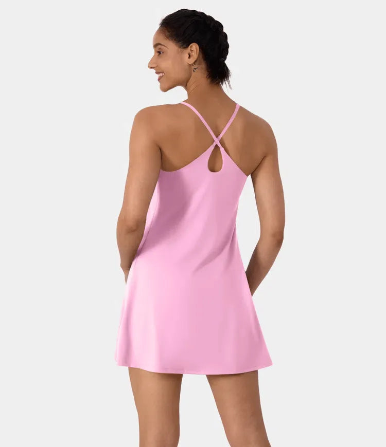 Plush Backless Active Dress-Easy Peezy