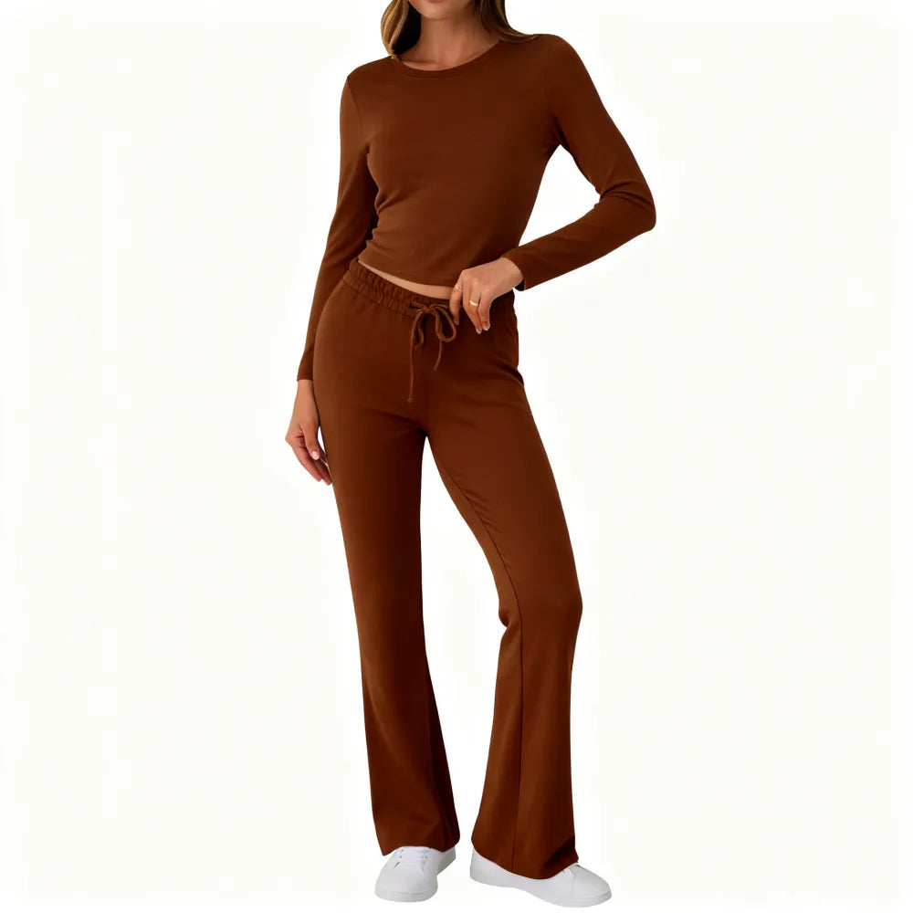 Women's Fall Casual Two-Piece Long-Sleeve Set