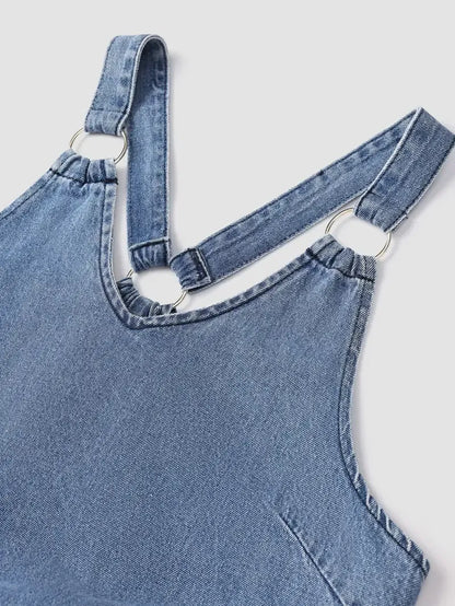 Women’s Sleeveless Denim Maxi Dress