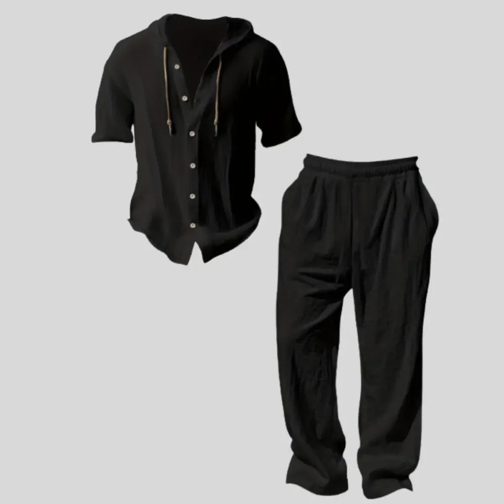 Men’s lightweight two-piece set with a hood