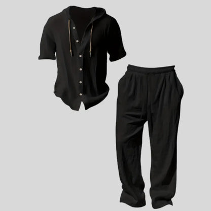 Men’s lightweight two-piece set with a hood
