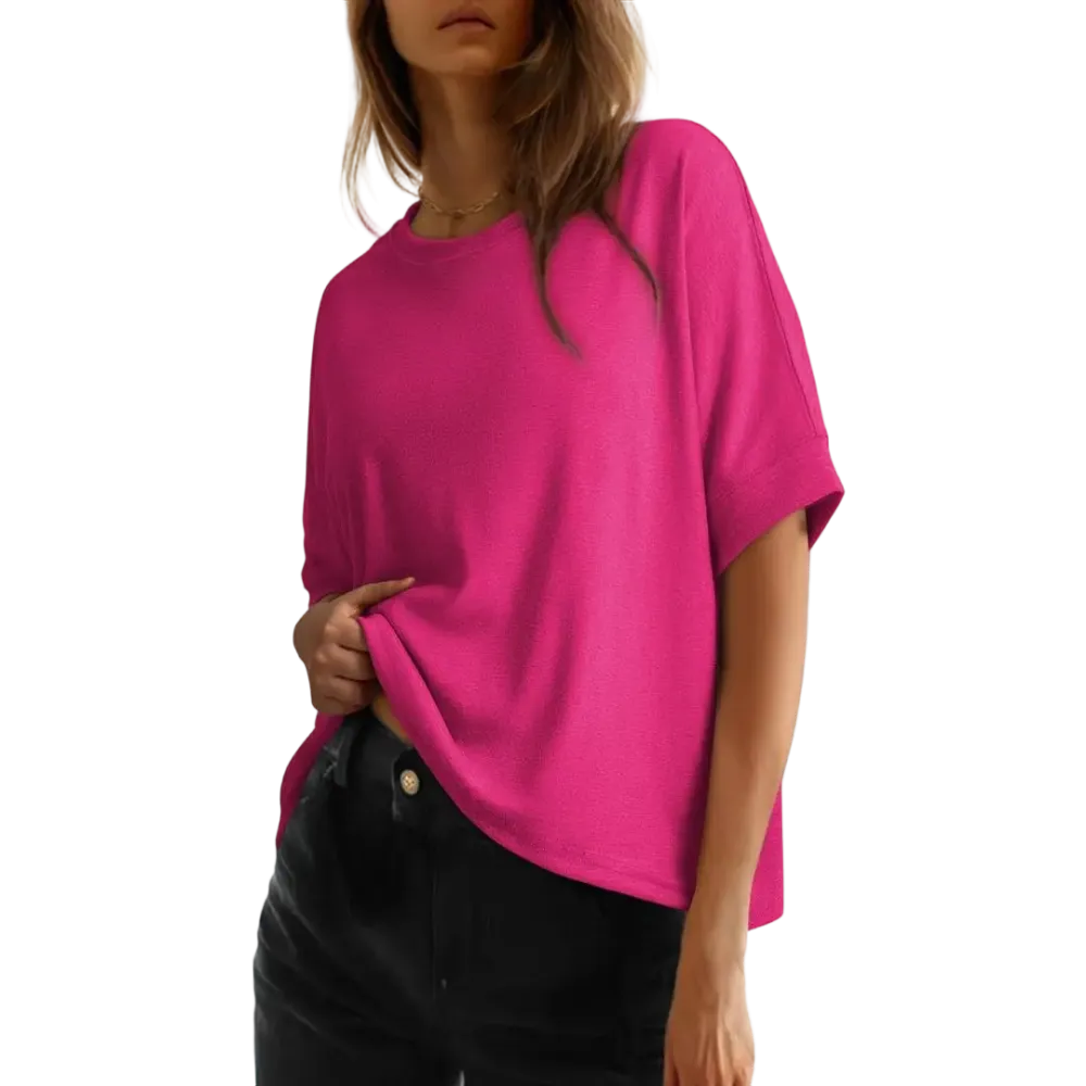 🔥Women'S Tops For Women 2026 Loose Oversized Basic Tee Comfortable Soft Fabric Flattering Fit