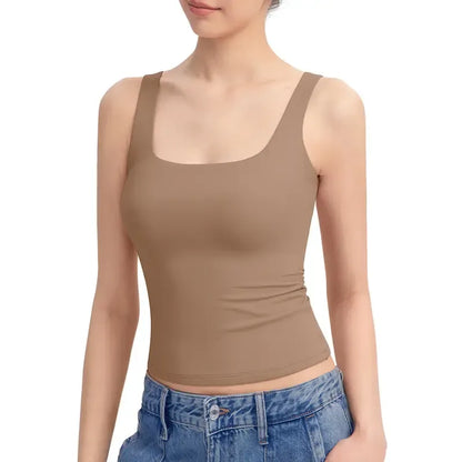 Women's Square-Neck Spaghetti Strap Tank Top