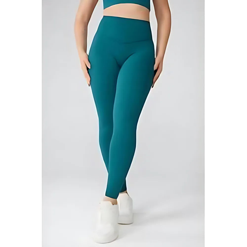 Women's 8-Piece Set High-Waisted Seam Sports Leggings