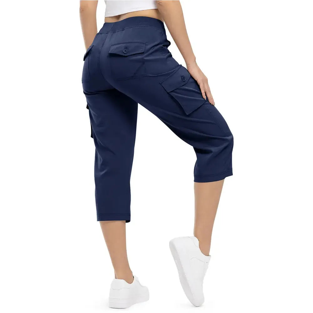 Women's Lightweight Capris Hiking Pants 6 Pockets
