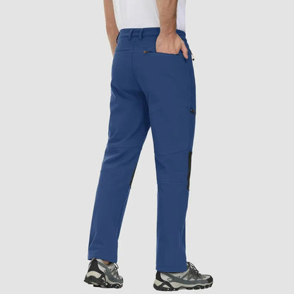 Men's Fleece-Lined Winter Ski Pants – Water-Resistant with 4 Zip Pockets