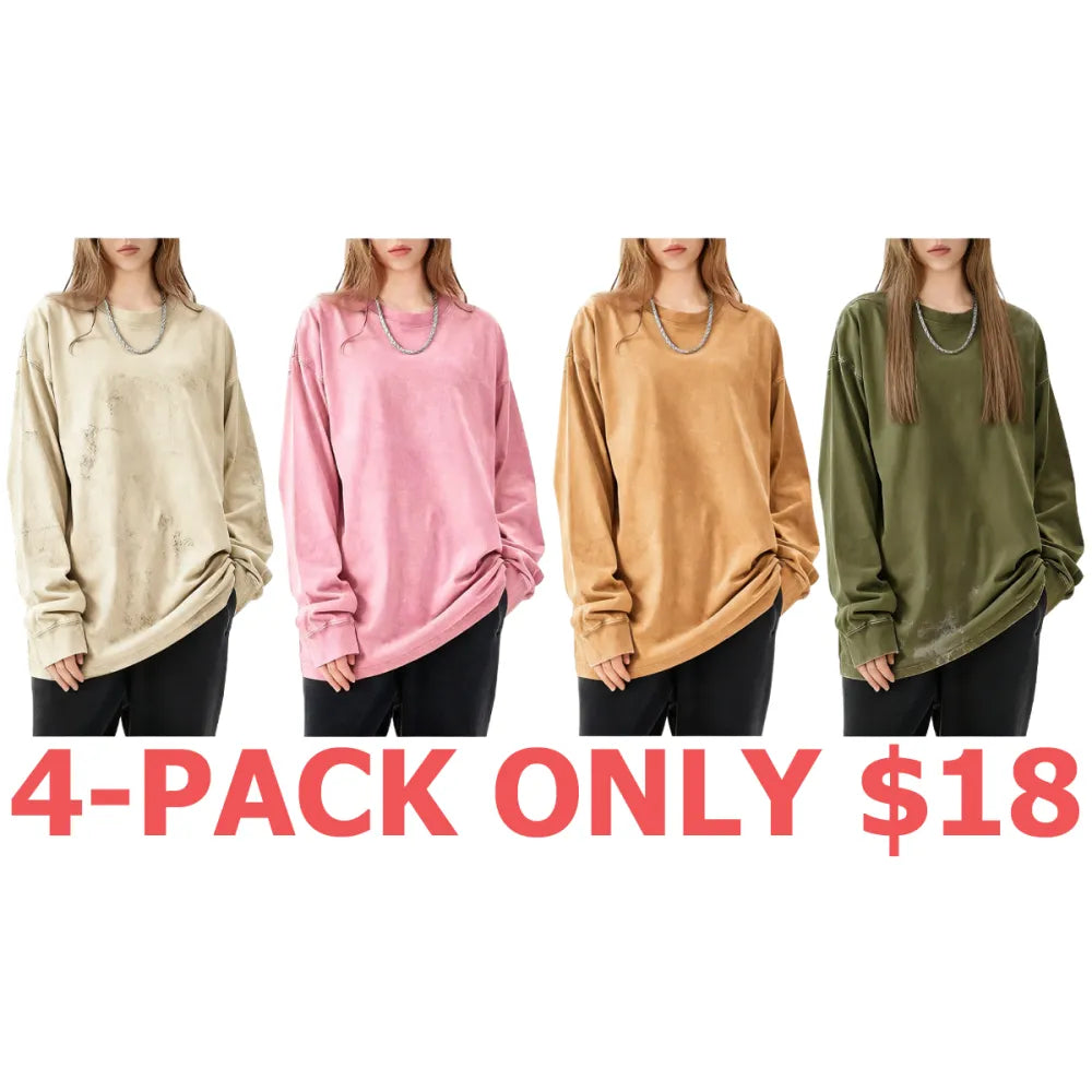 Oversized Long Sleeve T-Shirt for Men and Women