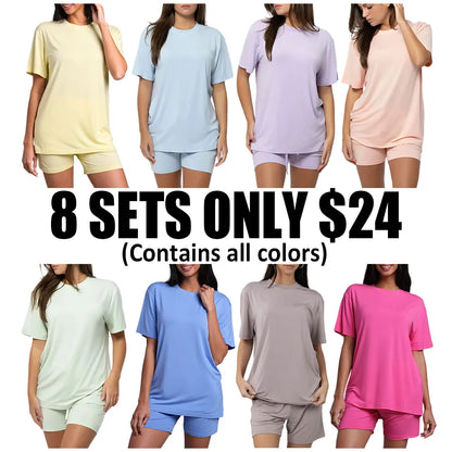 🔥Women's Cloud T-shirt Set-🔥8-Pack - All Colors Included