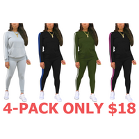 4-Pack (Light Gray,Blue,Dark Green,Hot Pink)