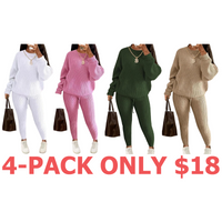 4-Pack (Off White,Pink,Army Green,Khaki)