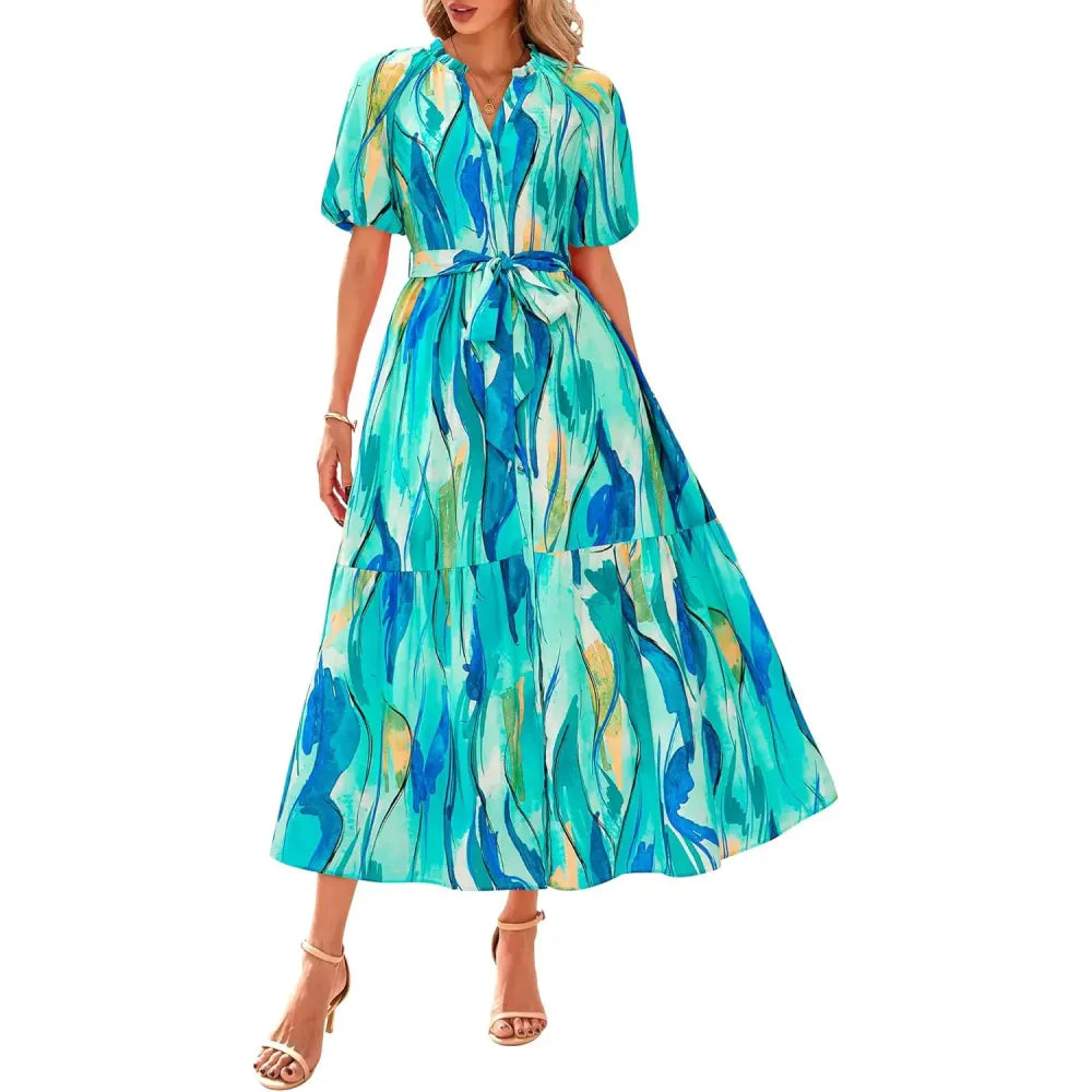 Women Summer Floral Maxi Dresses