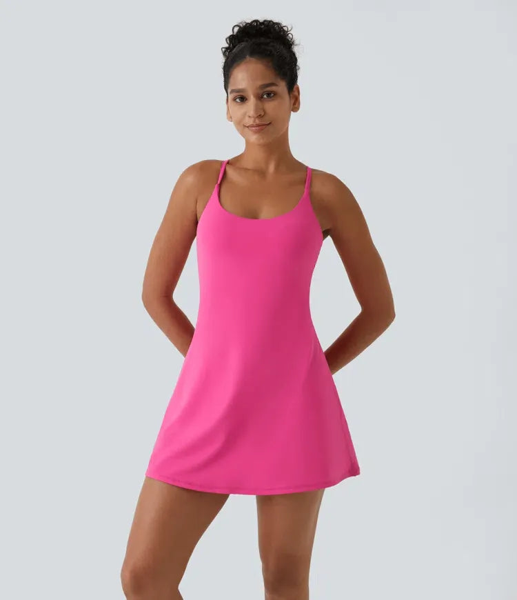 Plush Backless Active Dress-Easy Peezy