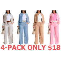 4-Pack (Apricot,Light Wash,Light Brown,Pink)