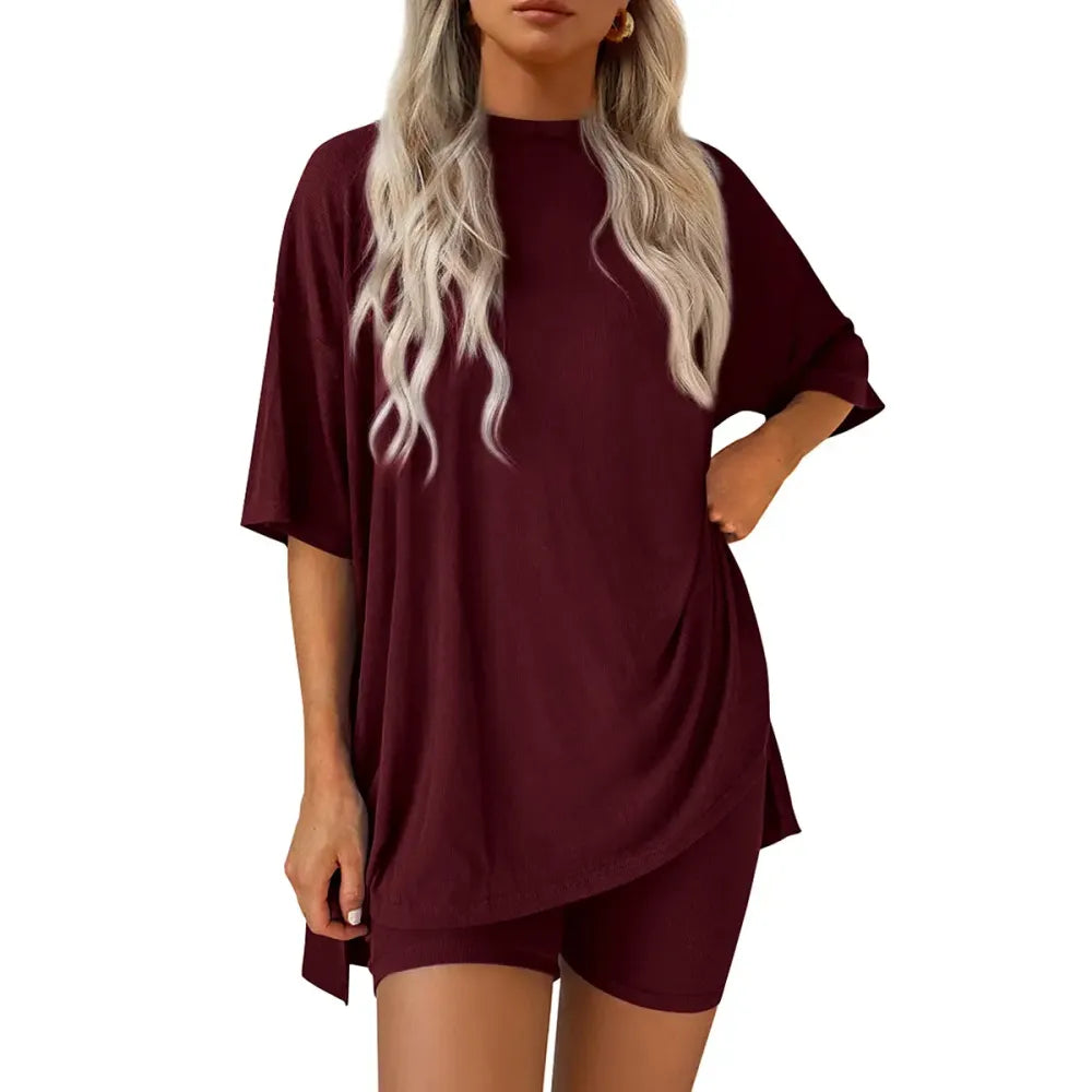 Women'S Summer Casual Loose Two-Piece Set