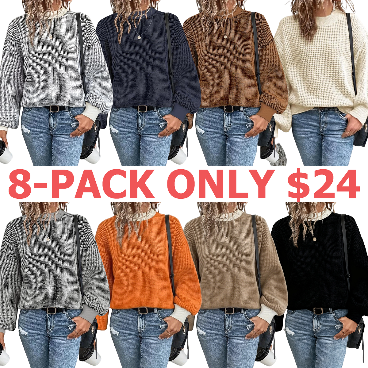 Women's Colorblock Drop Shoulder Sweater