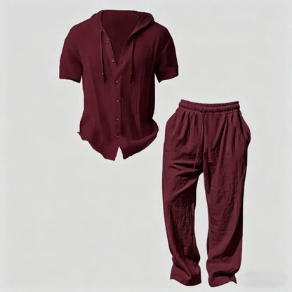 Men’s lightweight two-piece set with a hood