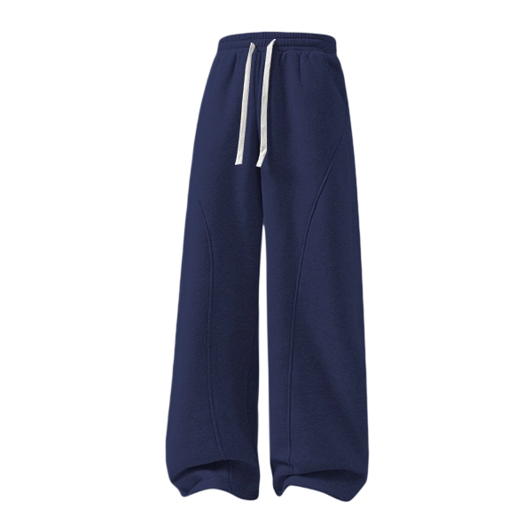 Men'S Fleece Thermal Lined Sweatpants Oversize Drawstring Waist Casual Loose Pants For Fall Winter School Season Daily Wear