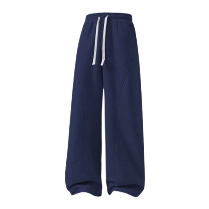 Men'S Fleece Thermal Lined Sweatpants Oversize Drawstring Waist Casual Loose Pants For Fall Winter School Season Daily Wear