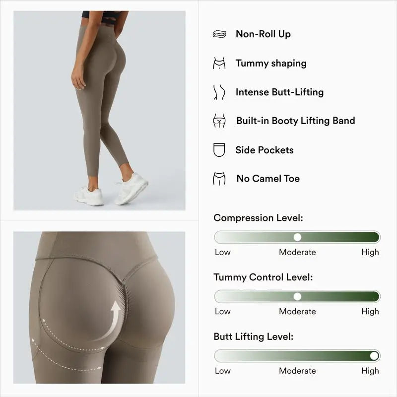 Women's  High Waisted Scrunch Butt Lifting Tummy