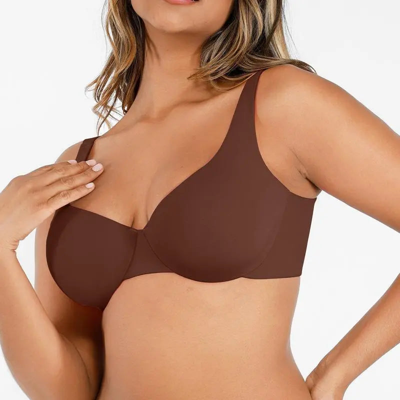 Bras for Women Comfort Underwire Balconette Bras Plus Size Full Coverage No Padded Seamless Everyday Bras Womenswear Comfortable