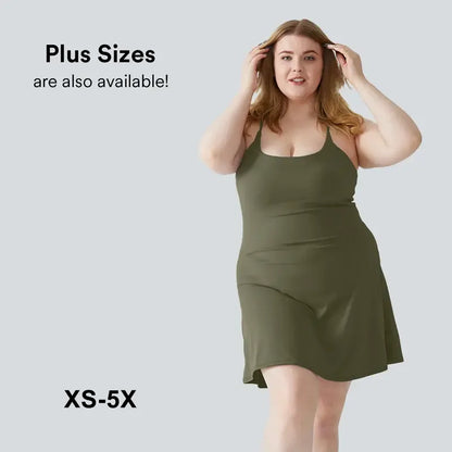 Softlyzero Plush Backless Active Dress-Easy Peezy
