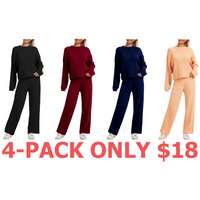4-Pack (Black,Burgundy,Navy Blue,Apricot)