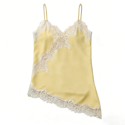 Lace Trim Satin Camisole