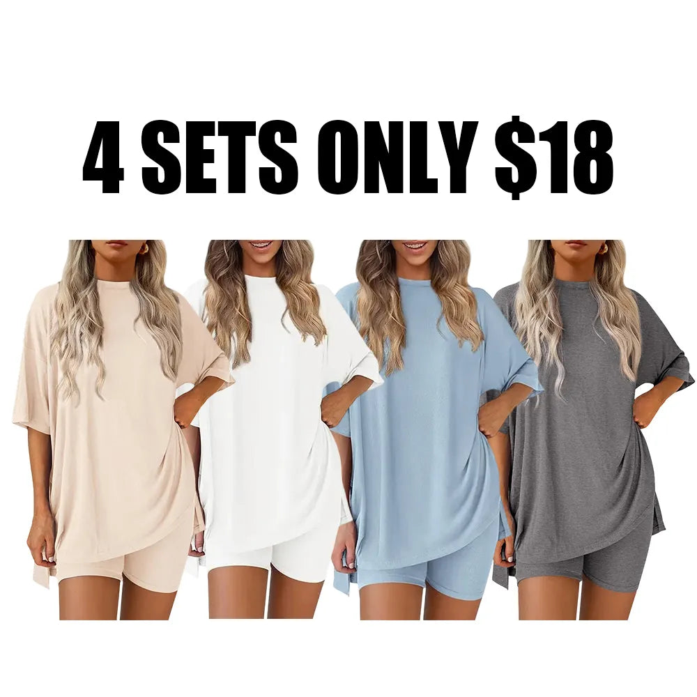 Women'S Summer Casual Loose Two-Piece Set