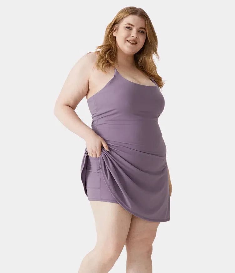 Plush Backless Active Dress-Easy Peezy