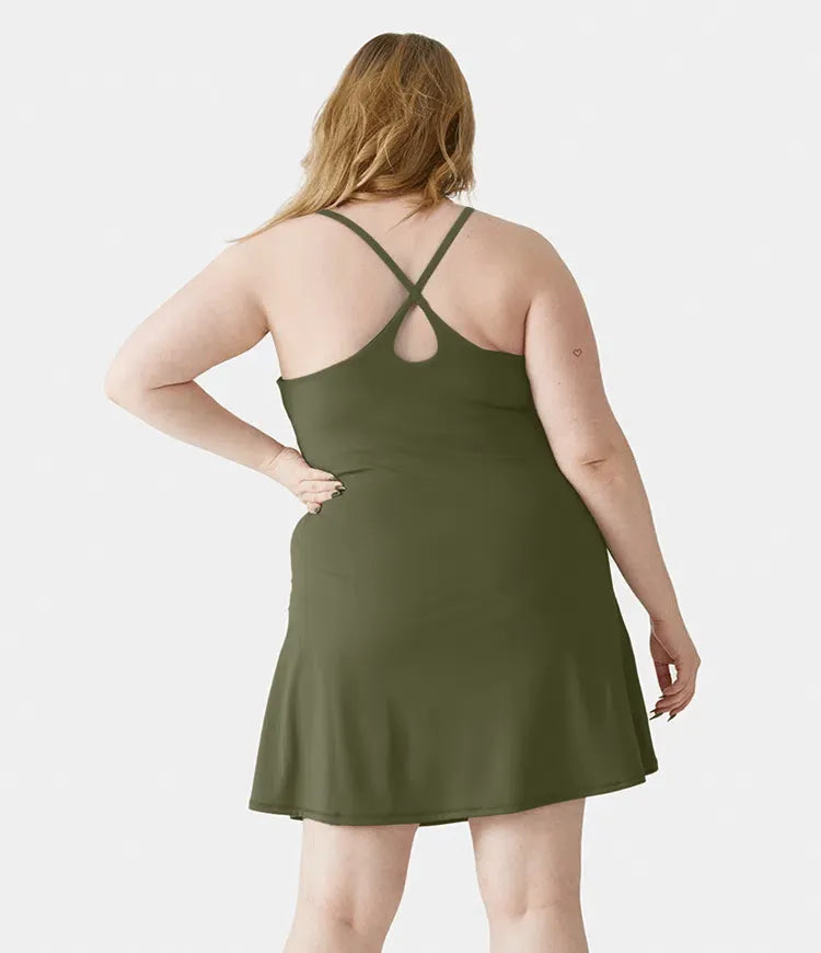 Plush Backless Active Dress-Easy Peezy