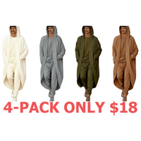 4-Pack (Green,Grey,Army Green,Fawn Brown)