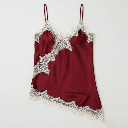 Lace Trim Satin Camisole