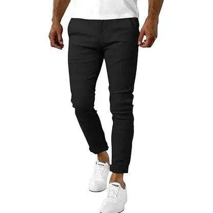 Men's Casual Slim Fit Pants Skinny Stretch Dress Slacks