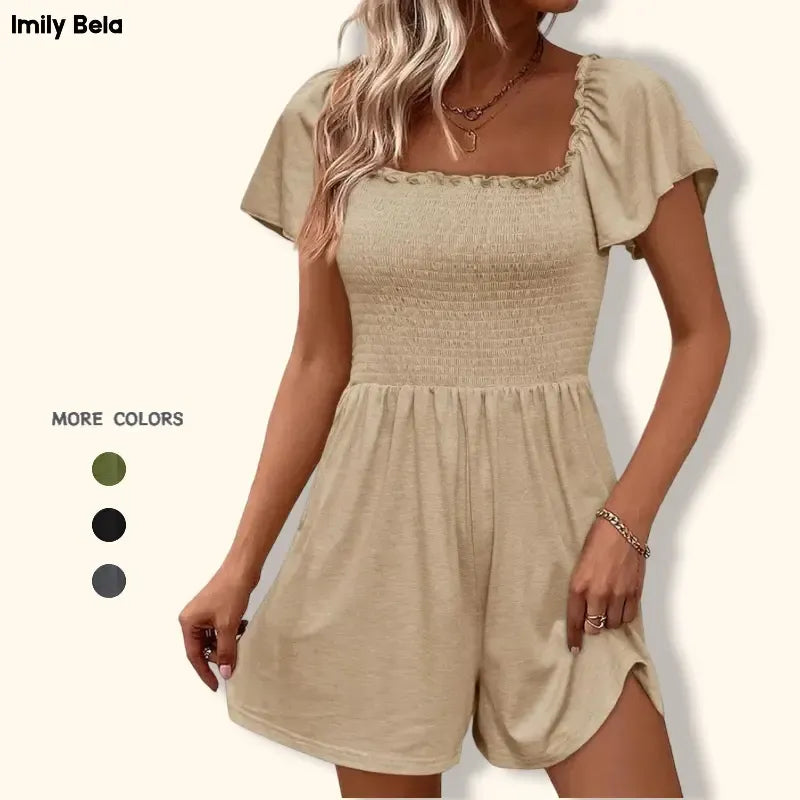 Women’s Summer Smocked Romper