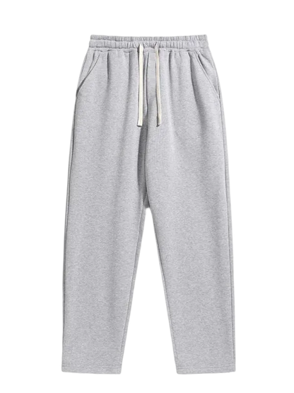 Men's Regular Fit Solid Drawstring Waist Sweatpants
