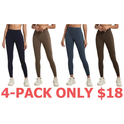 Women's Solid Color Sports Leggings