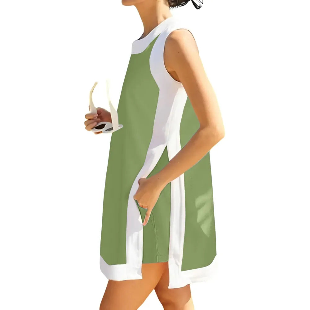 Women's Casual Color Block Two Piece Sets