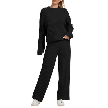 Women's Cable Knit Sweater Lounge Set