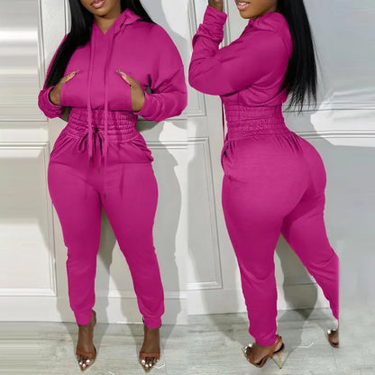 2 Piece Outfits Lounge Hoodie