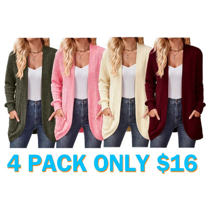 Womens Long Cardigan Lightweight Sweater
