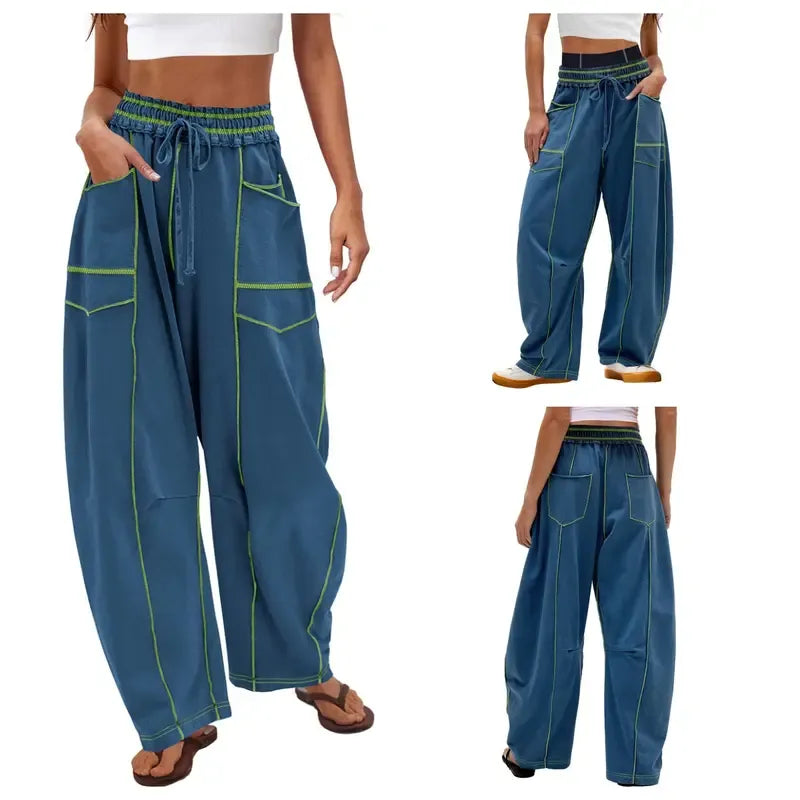 Wide Leg Drawstring Sweatpants